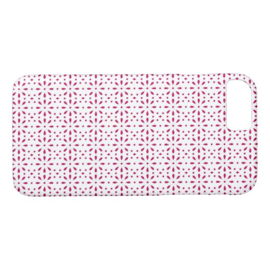 Roze en wit erytrocytenpatroon Case-Mate iPhone case (Achterkant (Horizontaal))
