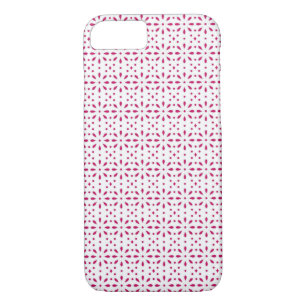 Roze en wit erytrocytenpatroon 	iPhone 8/7 hoesje