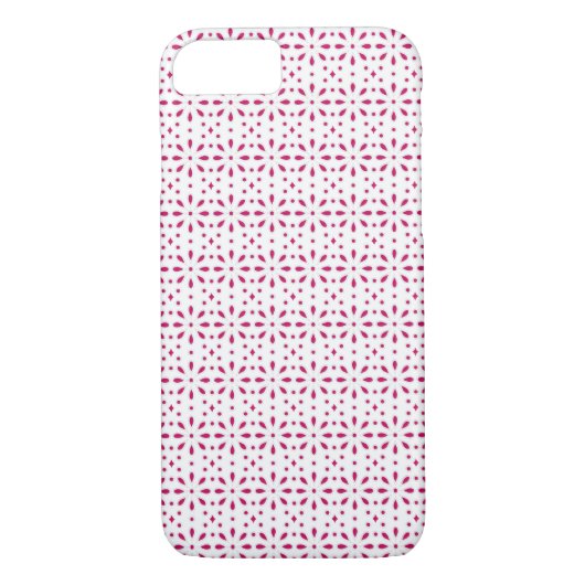 Roze en wit erytrocytenpatroon Case-Mate iPhone case (Achterkant)