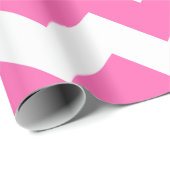 Roze en wit, extra groot papier voor het verpakken (Rol Hoek)