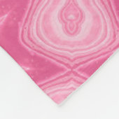 Roze en wit fleece deken (Hoek)