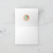 Roze en wit gestreepte kaart om dank je wel te zeg (Binnen)