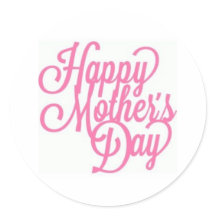 Roze en Wit Happy Moederdag