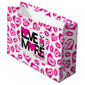 Roze en wit houden meer van je groot cadeauzakje (Voorkant Gekanteld)