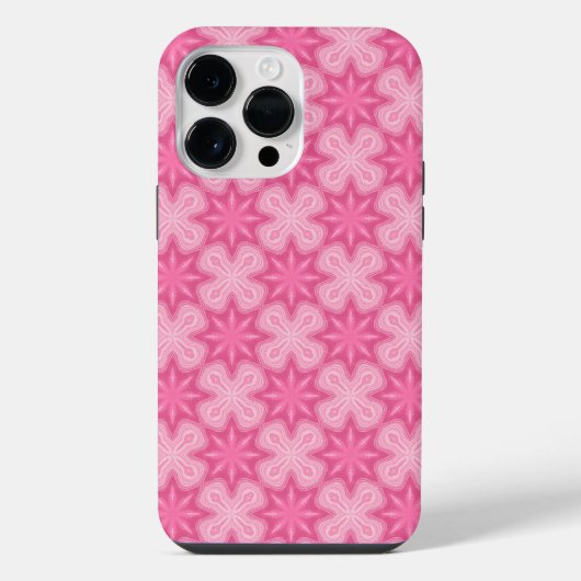 Roze en Wit iPhone Hoesje (Achterkant)