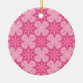 Roze en wit keramisch ornament (Voorkant)