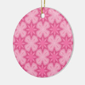 Roze en wit keramisch ornament (Links)