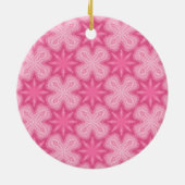 Roze en wit keramisch ornament (Achterkant)