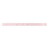 Roze en Wit Klein Horizontaal Chevron Lint (Voorkant)