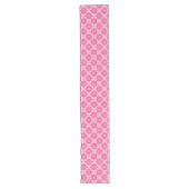 Roze En Wit Lange Tafelloper (Voorkant)