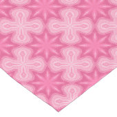 Roze En Wit Lange Tafelloper (Hoek)
