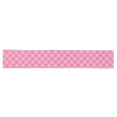 Roze En Wit Lange Tafelloper (Horizontaal)