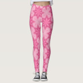 Roze en wit leggings (Voorkant)