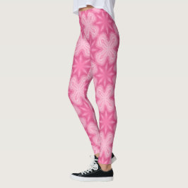 Roze en wit leggings