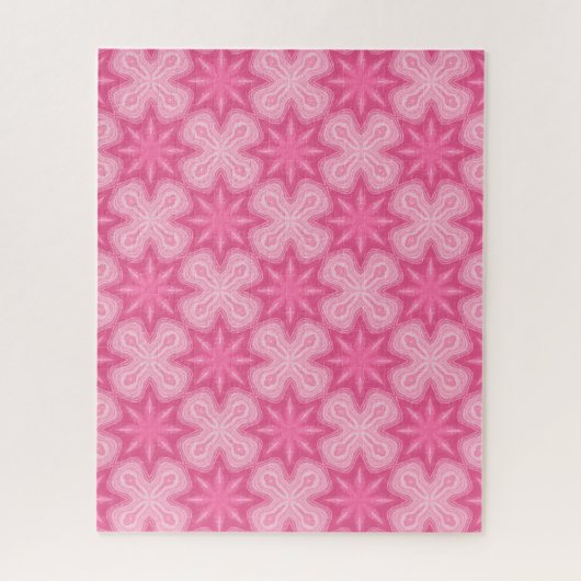 Roze en wit legpuzzel (Verticaal)