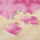 Roze en wit legpuzzel (Zijkant)