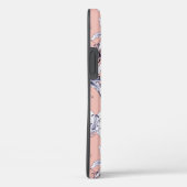 Roze en wit Lillies patroon Case-Mate iPhone Case (Achterkant / Rechts)