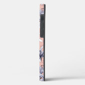 Roze en wit Lillies patroon Case-Mate iPhone Case (Achterkant / Links)