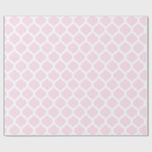 Roze en wit Marokkaans patroon Cadeaupapier (Vlak)
