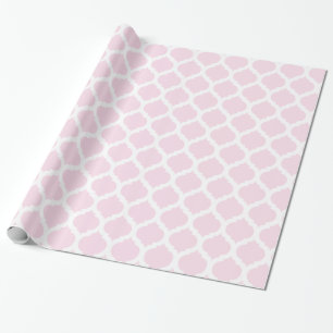 Roze en wit Marokkaans patroon Cadeaupapier