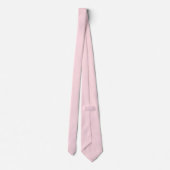 Roze en Wit Medium Size Verticale Stripes Stropdas (Achterkant)