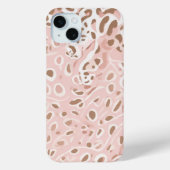 Roze en Wit met Bruine accenten Case-Mate iPhone Case (Achterkant)
