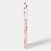 Roze en Wit met Bruine accenten Case-Mate iPhone Case (Achterkant / Links)