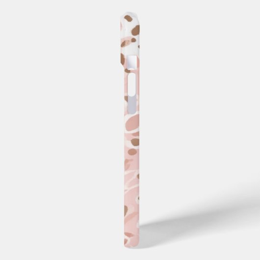 Roze en Wit met Bruine accenten Case-Mate iPhone Case (Achterkant / Links)