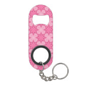 Roze en wit mini flessenopener (Achterkant)