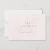 Roze en wit | Moderne Boho Minimal Floral (Voorkant)