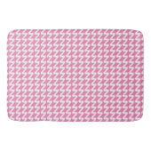 Roze en wit Moderne Scherpe Golven Badmat (Voorkant)