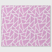 Roze en wit mozaïekpatroon cadeaupapier (Vlak)