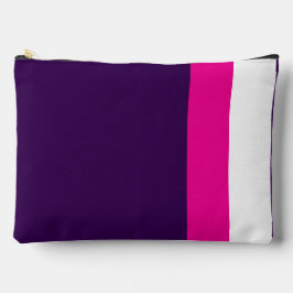 Roze en Wit op Marineblauw Groot Etui