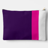 Roze en Wit op Marineblauw Groot Etui (Achterkant)