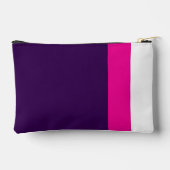 Roze en Wit op Marineblauw Klein Etui (Achterkant)