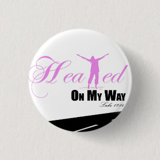 Roze en wit Op weg naar mijn Button