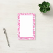 Roze en Wit Paisley Patterned  Post-it® Notes (Kantoor)