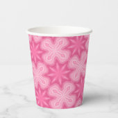 Roze en wit papieren bekers (Achterkant)