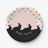 Roze en wit papieren bordje (Voorkant)