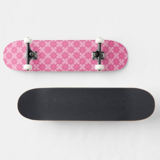 Roze en wit persoonlijk skateboard (Horizontaal)