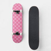 Roze en wit persoonlijk skateboard (Voorkant)