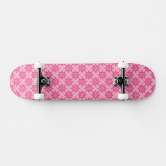 Roze en wit persoonlijk skateboard (Horizontaal)