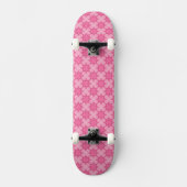 Roze en wit persoonlijk skateboard (Voorkant)