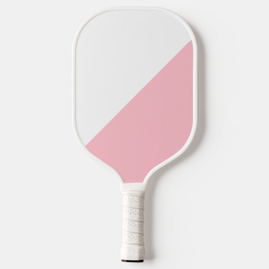 Roze en wit pickleball paddle (Achterkant)