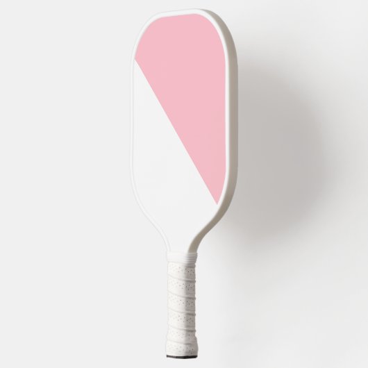Roze en wit pickleball paddle (Links)
