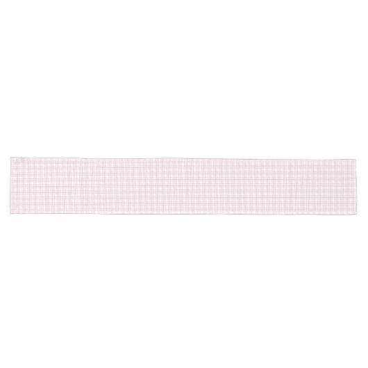 Roze en Wit Plaid Tafelloper  Charm (Horizontaal)