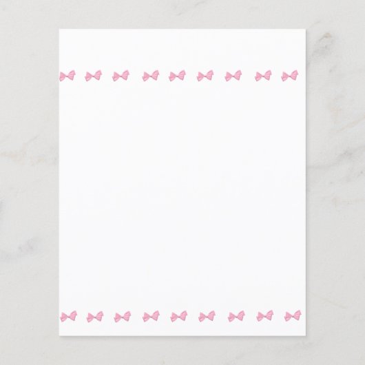 Roze en Wit Rocking Horse  T/F spel Flyer (Achterkant)