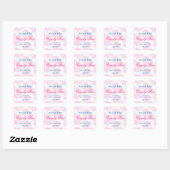 Roze en Wit  roos Snoep Bar Sticker (Vel)