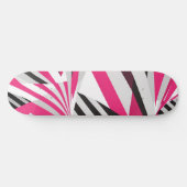 Roze en wit skateboard voor meisjes (in de vorm va (Horizontaal)