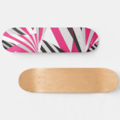 Roze en wit skateboard voor meisjes (in de vorm va (Horizontaal)
